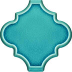 Armada Çini 12x12 Ottoman Rölyefli Arabesk Turkuaz Çini