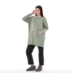 4305 Kadın Cepli Kazak