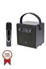 Bts-1688 Yeşil Mikrofonlu Karaoke Bluetooth Hoparlör