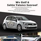 Volksvogen Golf 6 Parlak Siyah Yalancı Çakma Sahte Sunroof