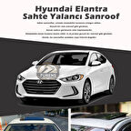 Hyundai Elantra Parlak Siyah Yalancı Çakma Sahte Sunroof