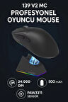 Aj139 V2 Mc 2400 Dpı Paw3311 Ultra Hafif 3 Modlu Oyuncu Mouse - 500mah Batarya