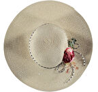 Kadın Fötr Plaj Şapka İtalyan Tasarım Hasır Şapka