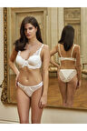 Kadın Ekru Desteksiz Sütyen Takımı 4340
