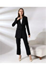 Verona Düğme Detay Blazer Takım TNS-4347