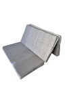 Çift Kişilik Katlanır Yer Yatağı Ve Sünger Yatak Katlanır Minder Yatak 120x195x8 CM-GRİ