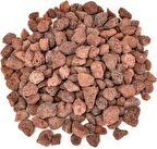 Dekoratif Pomza Taşı 7 Kg 10-20 Mm Kırmızı Pomza Tarım Pomzası Bahçe Saksı Teraryum Taşı Ponza Taş