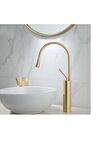 Banyo Çanak Lavabo Bataryası Mat Gold Yeni 5 Yıl Garantili