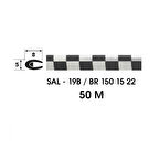 Dekoratif 5mm Siyah Beyaz Damalı Şerit Çıta | 3 Metre | Araç İç Dış Kaplama Bandı