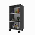 Kenzlife mutfak dolabı raziye 088*050*030 gri tekerlekli banyo evrak ofis ayakkabılık kiler