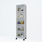 Kenzlife mutfak dolabı raziye 168*050*030 byz tekerlekli banyo evrak ofis ayakkabılık kiler