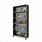 Kenzlife mutfak dolabı raziye 188*070*030 gri tekerlekli banyo evrak ofis ayakkabılık kiler