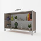 Kenzlife kitaplık tuğçe 048*090*020 crd ayaklı mutfak dolabı banyo ofis ayakkabılık kiler