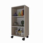 Kenzlife kitaplık beril 088*040*020 crd tekerlekli mutfak dolabı banyo ofis ayakkabılık kiler