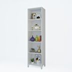 Kenzlife kitaplık tuğçe 188*040*020 byz ayaklı mutfak dolabı banyo ofis ayakkabılık kiler