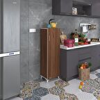 Kenzlife mutfak dolabı mine 128*030*032 cvz kapaklı ayaklı banyo evrak ofis kitaplık ayakkabılık kiler