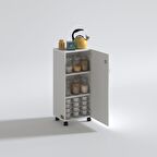 Kenzlife mutfak dolabı zehra 108*030*032 byz kilitli tekerlekli banyo evrak ofis kitaplık ayakkabılık kiler