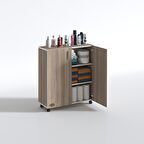 Kenzlife mutfak dolabı rabia 088*070*032 crd kapaklı tekerlekli banyo evrak ofis kitaplık ayakkabılık kiler