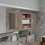 Kenzlife hazır mutfak honnor32 crd 060*120*32 mutfak banyo dolabı kapaklı raflı