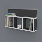 Kenzlife kitaplık hayal 030*060*20 gri duvar rafı 