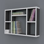 Kenzlife kitaplık neşve 040*060*20 gri duvar rafı 