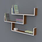 Kenzlife kitaplık gülin 055*080*20 cvz duvar rafı 