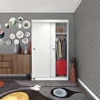 Kenzlife gardırop sürgülü kapaklı kapılı karanfil110 byz gardolap dolap 