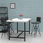 Knsz orta boy tel bar sandalyesi 1 li mağrur syhsyh sırt minderli 65 cm oturma yüksekliği mutfak bahçe cafe ofis