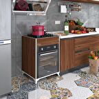 Kenzlife ankastre modülü kabini hafniyum cvz fırın ocak dolabı ayaklı üstten 