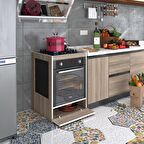 Kenzlife ankastre modülü kabini vanadyum3 crd fırın ocak dolabı kapaklı 