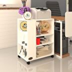 Kenzlife ofis yazıcı masası berubetto076 byz 076*060*40 tekerlekli sekreter