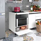 Kenzlife ocak dolabı şehrazat byz 85*70*60 XLARGE kapaklı hazır mutfak ankastre gömme ocak için