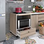 Kenzlife ocak dolabı piraye crd 85*70*60 XLARGE çekmeceli hazır mutfak ankastre gömme ocak için