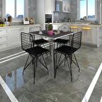 Knsz masa sandalye takımı hem75mazlum grisyh 080*080 4 sandalye syhsyh