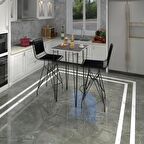 Knsz masa sandalye takımı hem105zengin grisyh 070*070 2 sandalye syhsyh sırt minderli