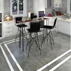 Knsz masa sandalye takımı hem105zengin cvzsyh 140*040 4 sandalye syhsyh sırt minderli