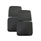 Knsz minder seti 2 li mazlum syh suni deri oturma ve sırt tel sandalyesi minderi bir arada