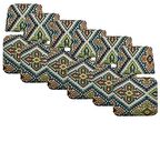 Knsz minder seti 6 lı mazlum kilim desen oturma ve sırt tel sandalyesi minderi bir arada