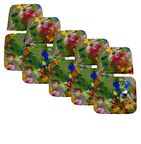 Knsz minder seti 5 li zng&mğr&uslu çiçek desen oturma ve sırt tel sandalyesi minderi bir arada