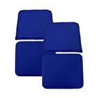 Knsz minder seti 2 li zng&mğr&uslu mvi suni deri tel bar sandalyesi oturma ve sırt minderi set