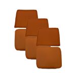 Knsz minder seti 3 lü zng&mğr&uslu trn suni deri tel bar sandalyesi oturma ve sırt minderi set