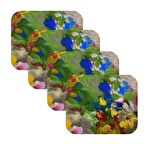 Knsz oturma minderi 4 lü zengin&mağrur&uslu çiçek desen tel bar sandalyesi için