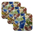 Knsz oturma minderi 3 lü zengin&mağrur&uslu geometrik desen tel bar sandalyesi için