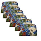 Knsz sırt minderi 6 lı zng&mğr&uslu geometrik desen cırtlı tel bar sandalyesi sırtı için