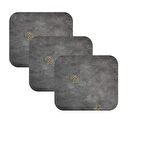 Knsz oturma minderi 3 lü artis&mutlu gri işlemeli kumaş tel bar taburesi sandalyesi için