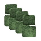 Knsz sırt minderi 4 lü zng&mğr&uslu haki siyah kumaş cırtlı tel bar sandalyesi sırtı için