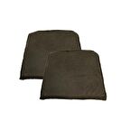 Knsz sırt minderi 2 li zng&mğr&uslu kahve penye kumaş cırtlı tel bar sandalyesi sırtı için