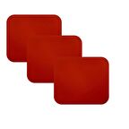 Knsz oturma minderi 3 lü mazlum krm suni deri tel sandalyesi oturma yeri için