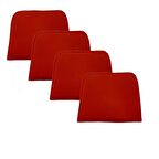 Knsz sırt minderi 4 lü zng&mğr&uslu krm suni deri cırtlı tel bar sandalyesi sırtı için