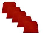 Knsz sırt minderi 5 li mazlum krm suni deri cırtlı tel sandalyesi sırtı için